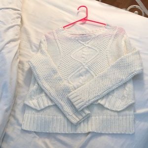 White patterned sweater!